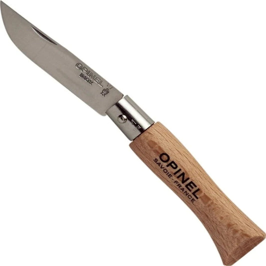 Opinel - Keyring No.04 Stainless Steel - Beech Wood