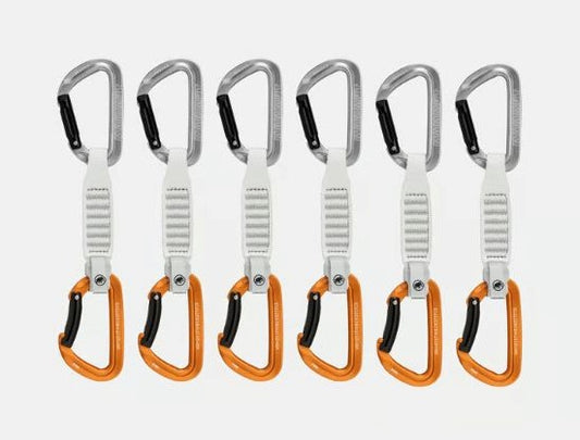 Mammut - Sender Keylock 12cm 6 PK Quickdraws - Light Grey/Gold