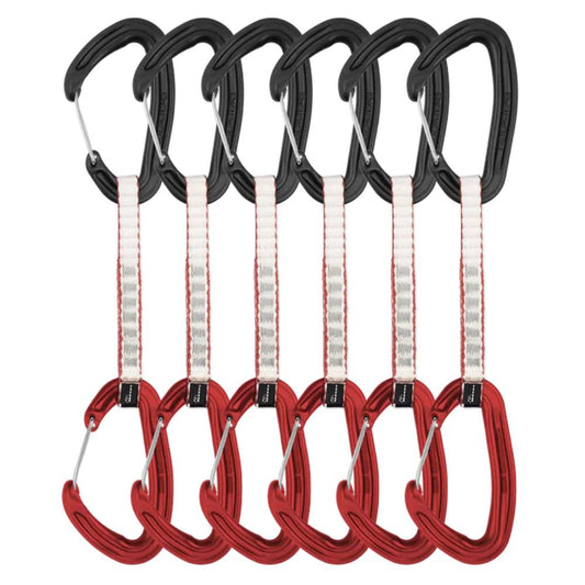 DMM - Alpha Wire Quickdraw 6 Pack - Matt Grey/Red