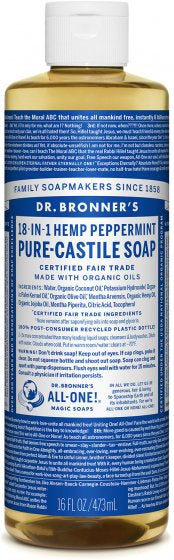 Dr. Bronner's - Pure-Castile Liquid Soap - 16 oz - Peppermint